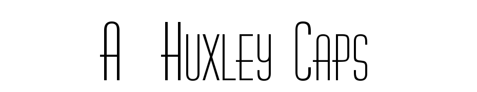 A_Huxley Caps Font Download Free